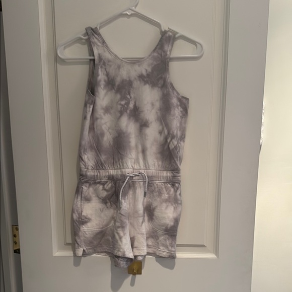 Athleta Other - Athleta Kids Tie-Dye Romper - Gray and White size 8-10